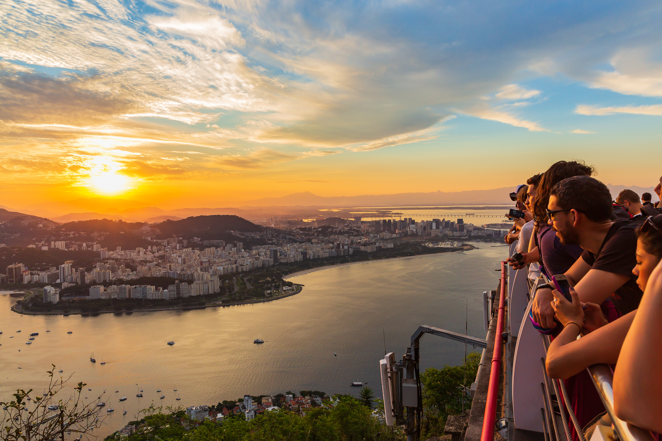 Sunset at Sugarloaf Mountain, Christ the Redeemer, Cathedral and Selarón Steps